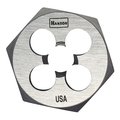 Hanson High Carbon Steel Hexagon 1" Across Flat Die 3/8"-16 NC 6534